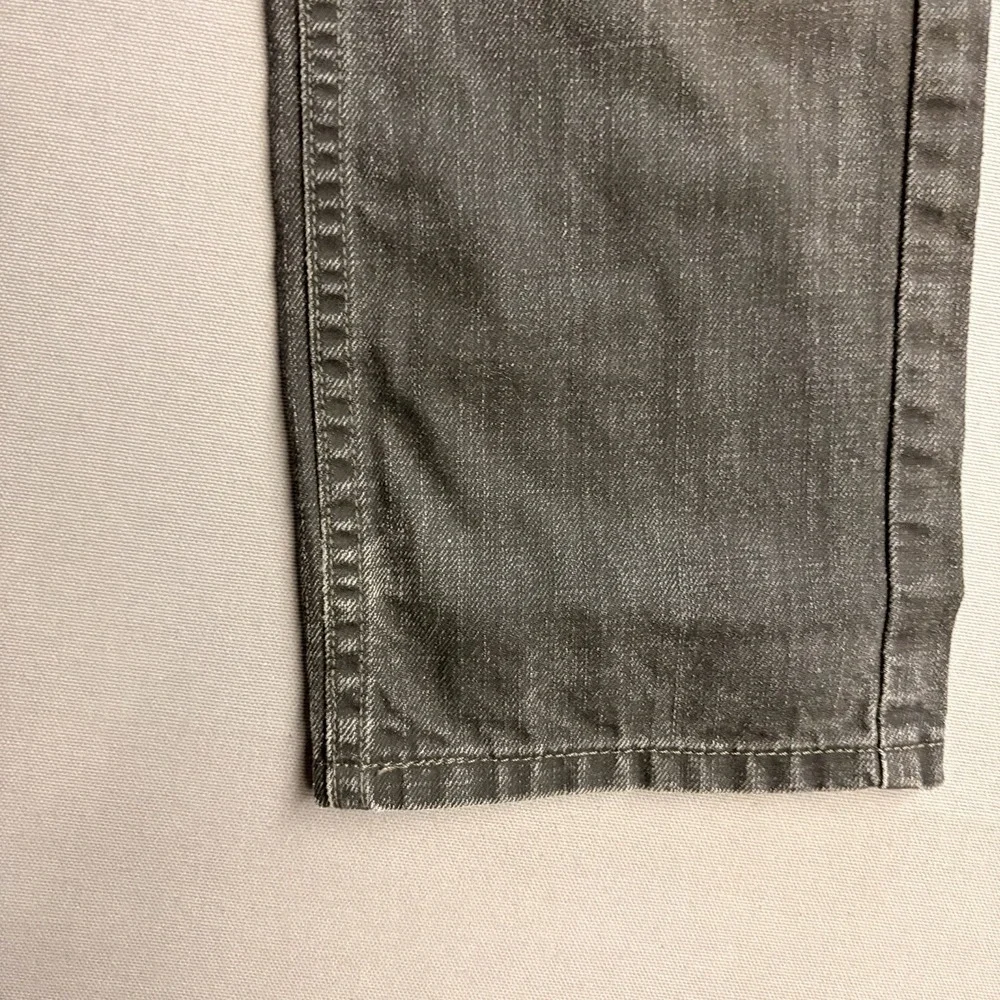 Levis 513 Slim Straight Jeans Mens 31x29 Gray Mid Rise Denim
